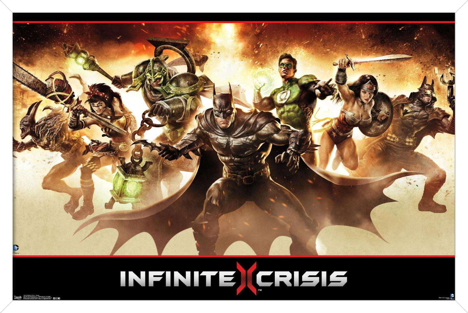 DC Comics - Infinite Crisis - Group Wall Poster, 14.725" x 22.375", Framed