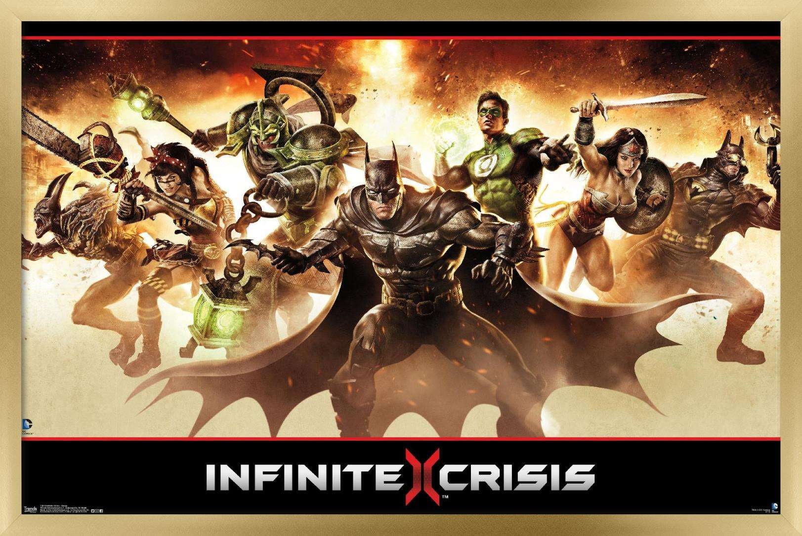 DC Comics - Infinite Crisis - Group Wall Poster, 22.375" x 34", Framed