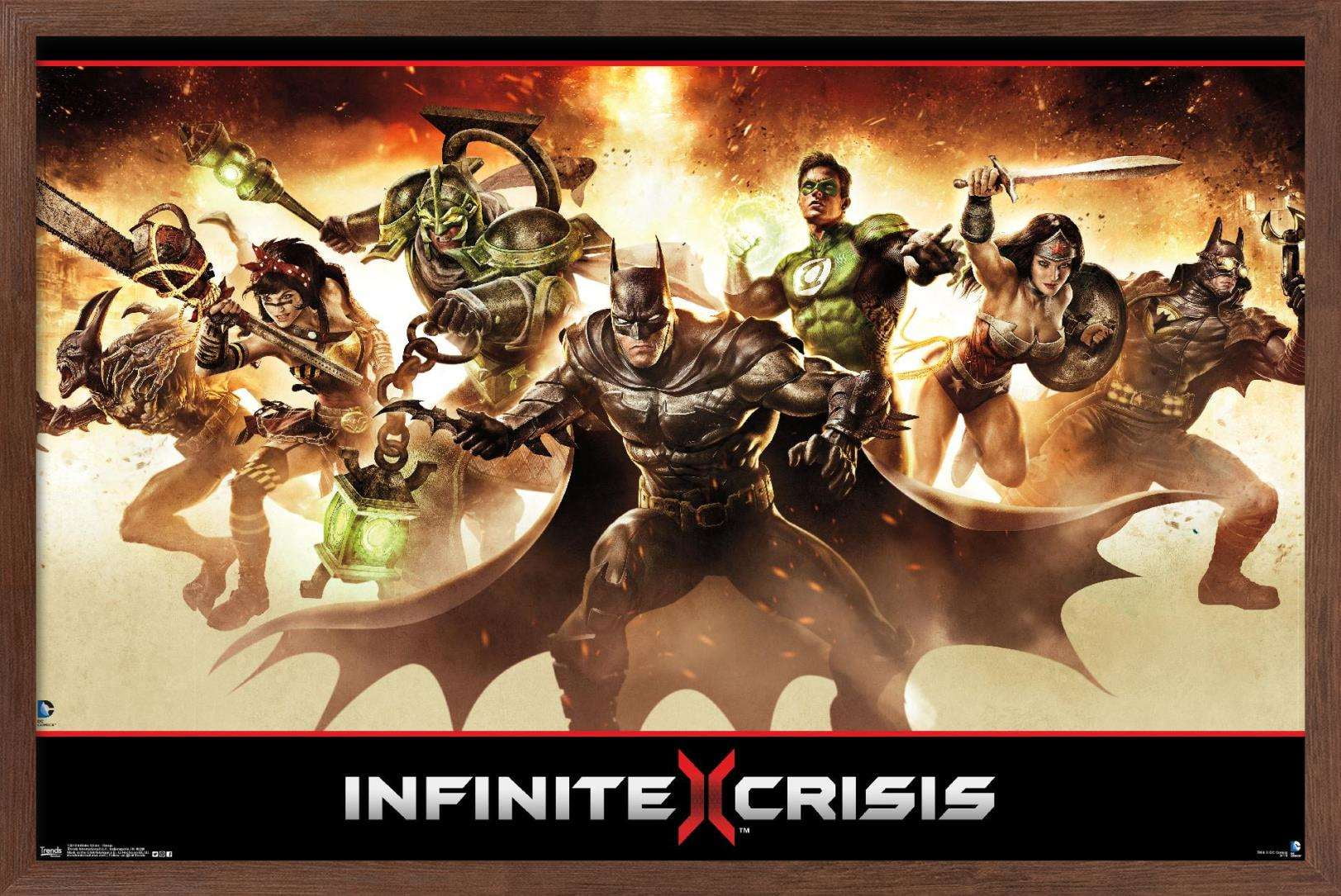 DC Comics - Infinite Crisis - Group Wall Poster, 22.375" x 34", Framed