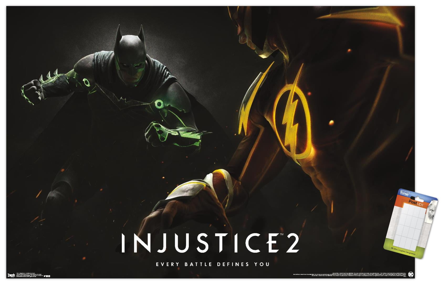 DC Comics - Injustice: Gods Among Us 2 - Batman & The Flash Wall Poster, 22.375" x 34"
