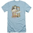 thumbnail image 1 of DC Comics Invisible Jet S/S Adult 30/1 T-Shirt Light Blue, 1 of 1