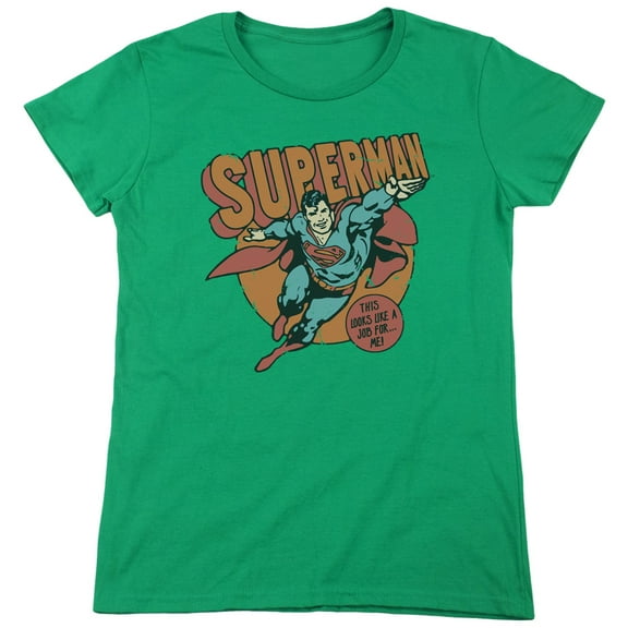 DC Comics Job For Me S/S Women's T-Shirt Kelly Green