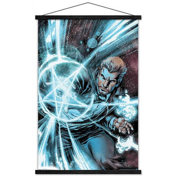 DC Comics - John Constantine - Spell Wall Poster with Wooden Magnetic Frame, 22.375" x 34"