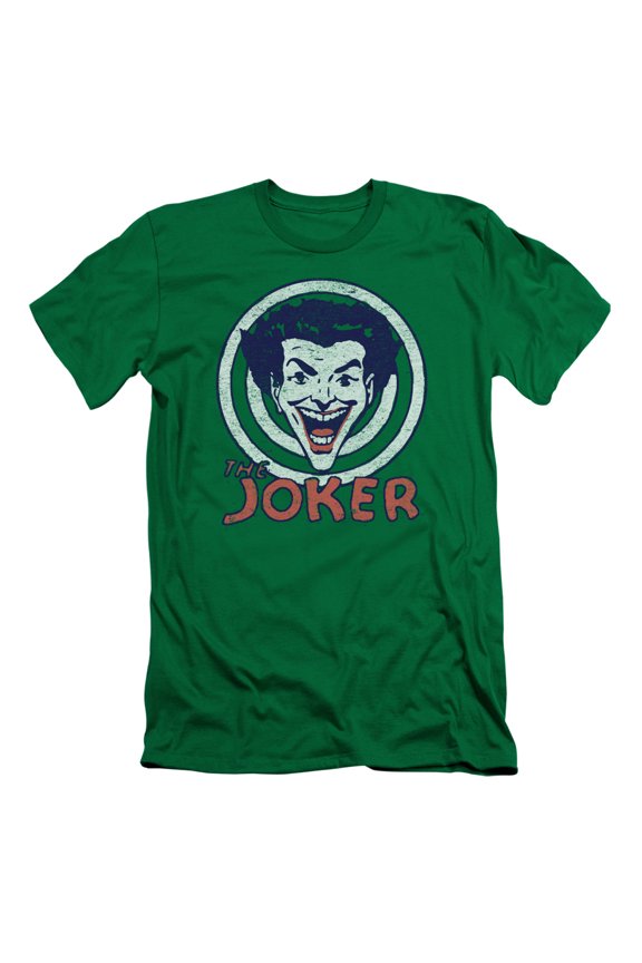 DC Comics Joke Target S/S Adult 30/1 T-Shirt-Kelly Green