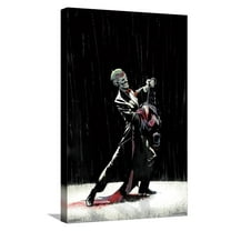 DC Comics Joker - Dancing In The Dark Canvas Wall Poster, 14.725" x 22.375"