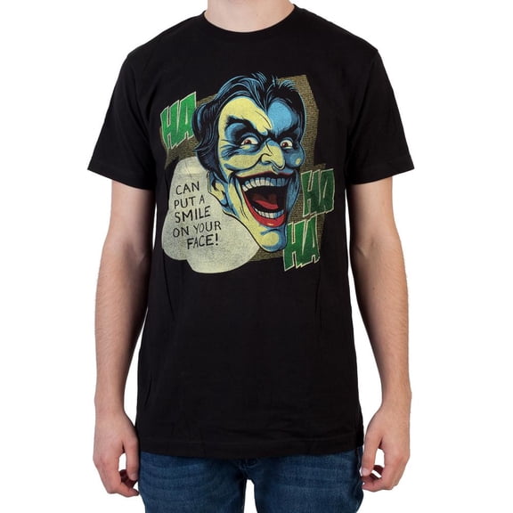 DC Comics Joker Laughing Black T-Shirt-2XL