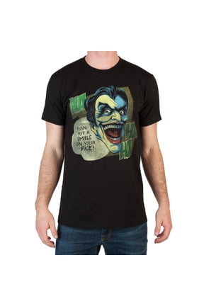 DC Comics Joker Laughing Black T-Shirt-L