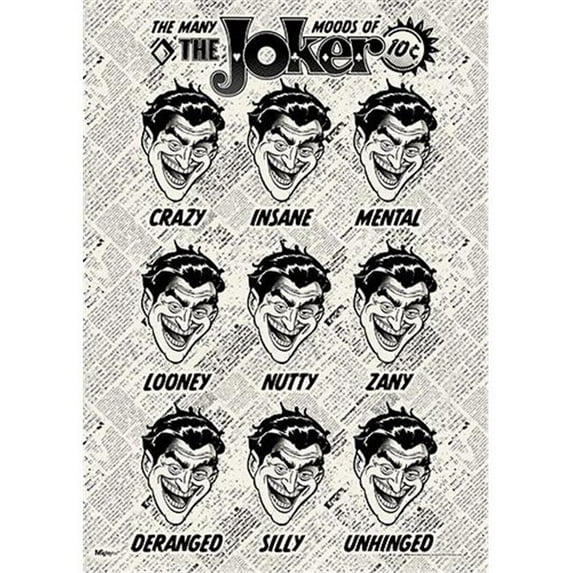 DC Comics (Joker - Many Moods) MightyPrint™ Wall Art MP17240248