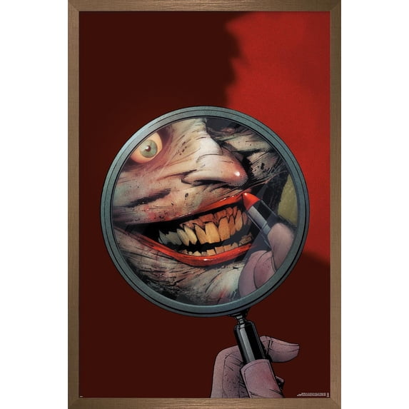 DC Comics Joker - Mirror and Make-Up Wall Poster, 14.725" x 22.375" Framed