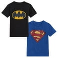 thumbnail image 1 of DC Comics Justice League 2 Pack T-Shirts Logo Little Kid, 1 of 4