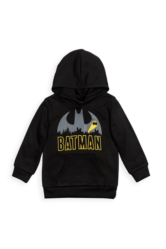 Justice League Batman Big Boys Fleece Pullover Hoodie Toddler to Big Kid