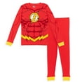 thumbnail image 1 of DC Comics Justice League Batman Big Boys Long Sleeve Pajama Shirt & Pant Set Black / White 10-12, 1 of 5