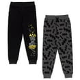 thumbnail image 1 of DC Comics Justice League Batman Little Boys Fleece 2 Pack Pants Toddler to Big Kid, 1 of 5