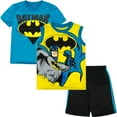 thumbnail image 1 of DC Comics Justice League Batman Little Boys T-Shirt Tank Top and Shorts 3 Piece Outfit Set Toddler to Big Kid, 1 of 5