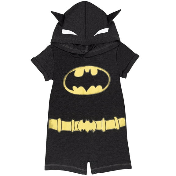 DC Comics Justice League Batman Newborn Baby Boys Costume Romper Newborn to Toddler