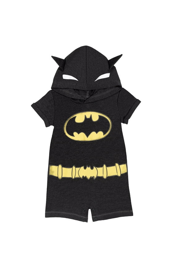 Justice League Batman Newborn Baby Boys Costume Romper Newborn to Toddler