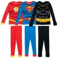 thumbnail image 1 of DC Comics Justice League Batman Superman The Flash Cosplay Pajama Shirts Pants Toddler to Big Kid, 1 of 5