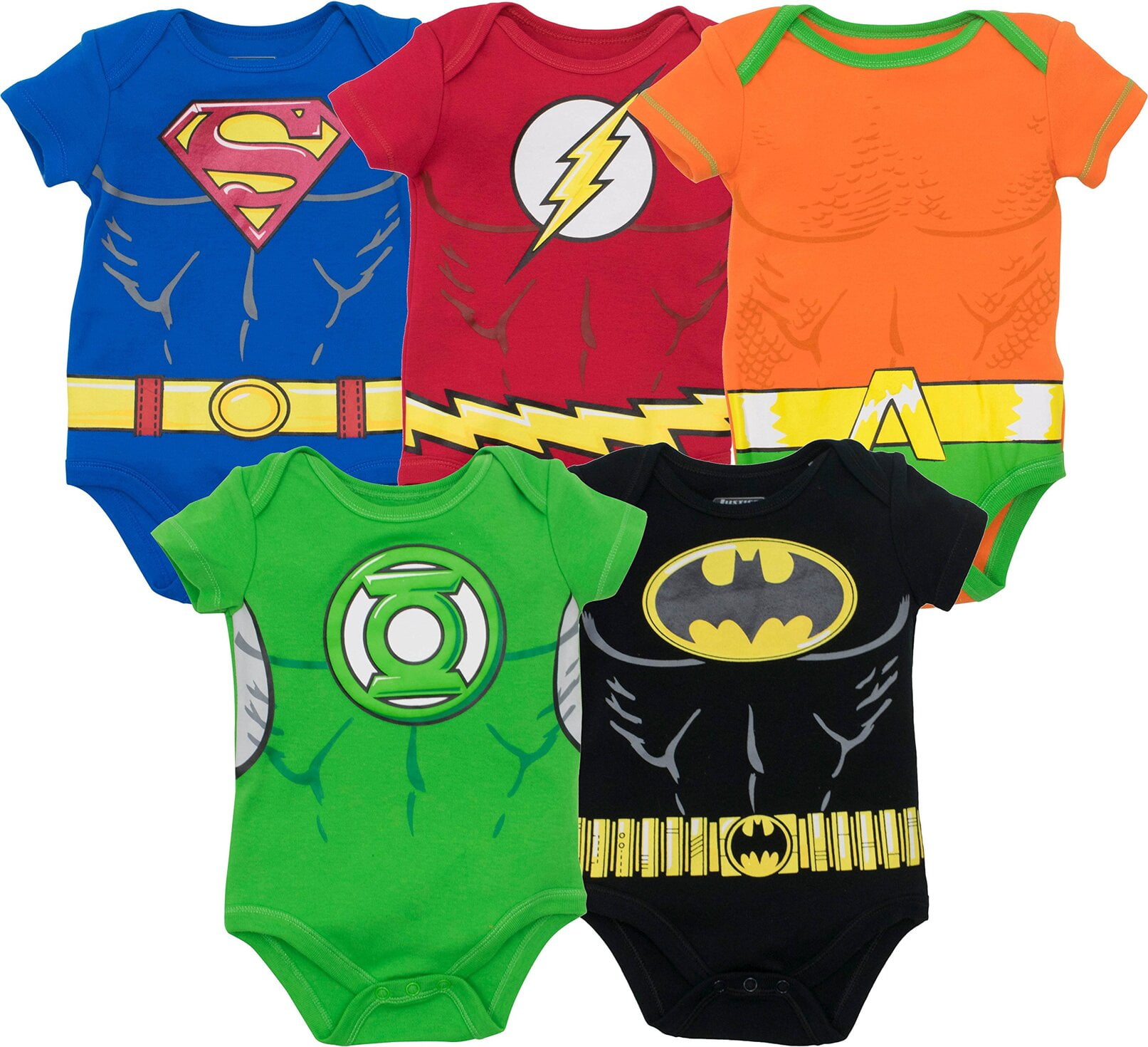 DC Justice League Baby Boys 5-Pack Aquaman Bodysuits Zambia Ubuy