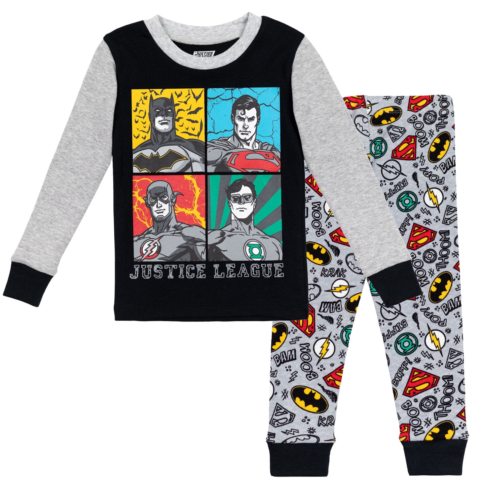 DC Comics Justice League Batman Superman The Flash Toddler Boys Pajama