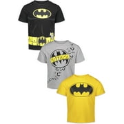 DC Comics Justice League Batman Toddler Boys 3 Pack T-Shirts Toddler to Big Kid