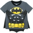 thumbnail image 1 of DC Comics Justice League Batman Cosplay T-Shirt and Cape Toddler to Big Kid, 1 of 1