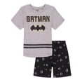thumbnail image 1 of DC Comics Justice League Batman Toddler Boys T-Shirt and Shorts Outfit Set Toddler to Little Kid, 1 of 5