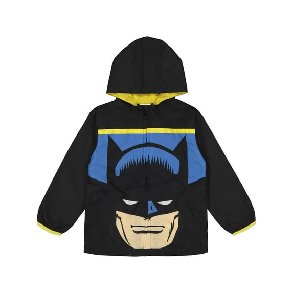 DC Comics Justice League Batman Toddler Boys Windbreaker Jacket Toddler to Little Kid
