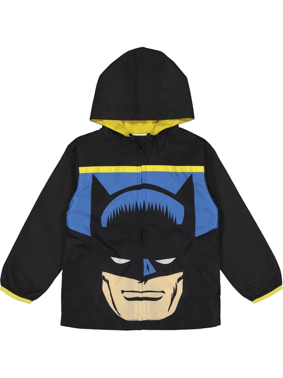 Dreamwave DC Comics Justice League Batman Toddler Boys Windbreaker Jacket 4T