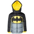 thumbnail image 1 of DC Comics Justice League Batman Toddler Boys Zip Up Puffer Jacket Toddler to Big Kid, 1 of 5