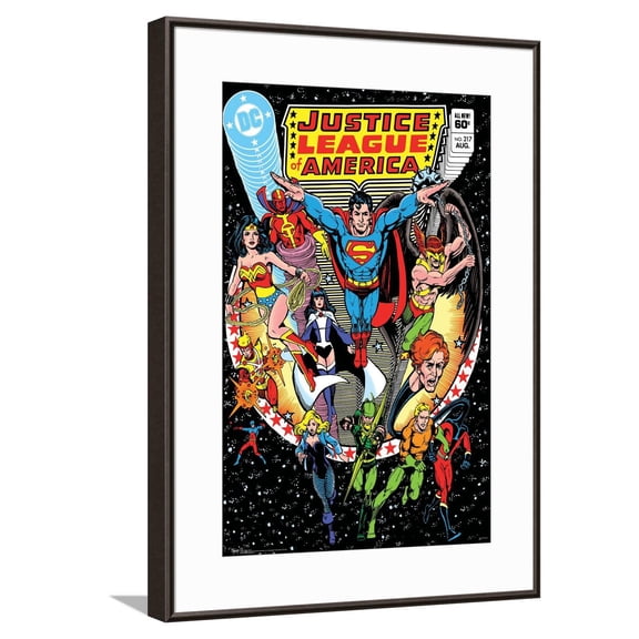 DC Comics Justice League - Cover Canvas Wall Poster, 14.725" x 22.375"
