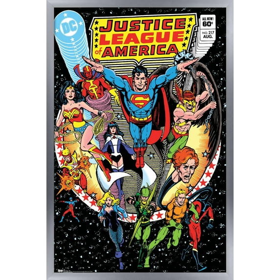 DC Comics - Justice League - Cover Wall Poster, 22.375" x 34", Framed