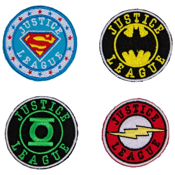 DC Comics Justice League Emblems Assorted 4-Count Mini Patches