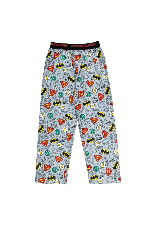 Justice League Green Lantern The Flash Superman Little Boys Pajama Pants Justice League Grey 5-6