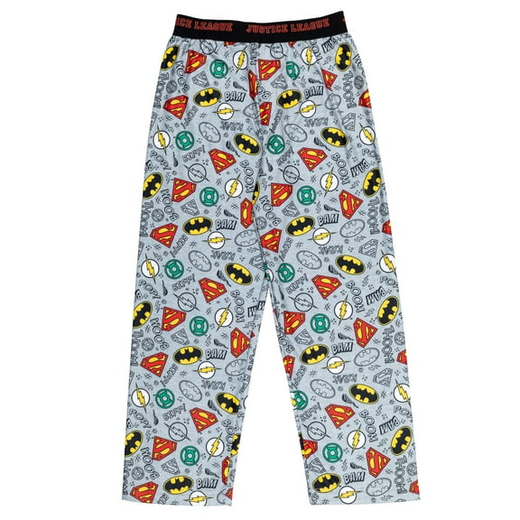 DC Comics Justice League Green Lantern The Flash Superman Little Boys Pajama Pants Justice League Grey 5-6