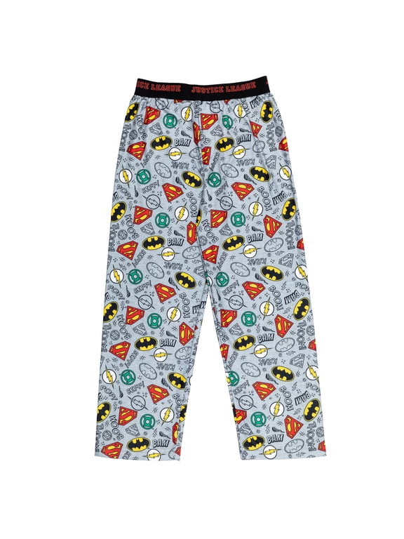 Justice League Green Lantern The Flash Superman Little Boys Pajama Pants Justice League Grey 5-6
