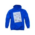 thumbnail image 1 of DC Comics Justice League Logos Note Paper Flash Batman Superman Adult Hoodie, 1 of 1