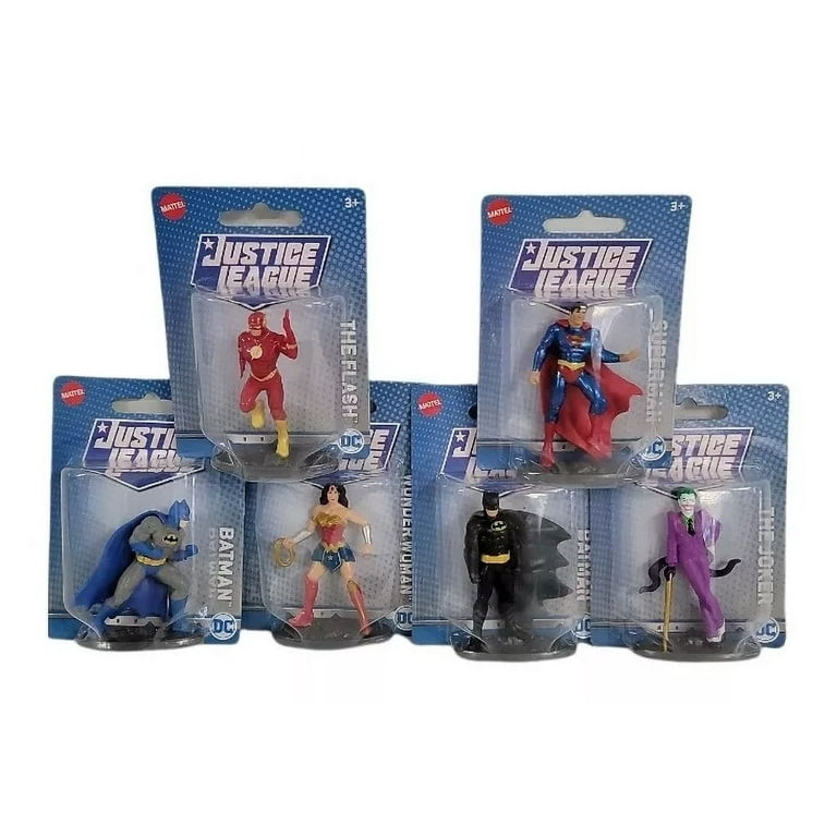 DC Comics Justice League Mattel Micro Collection Set Of 6 Batman The Joker Etc