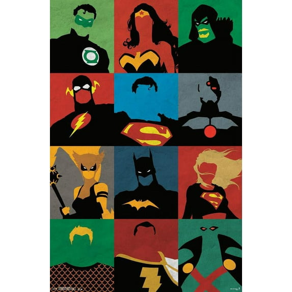 DC Comics - Justice League - Minimalist Wall Poster, 22.375" x 34"