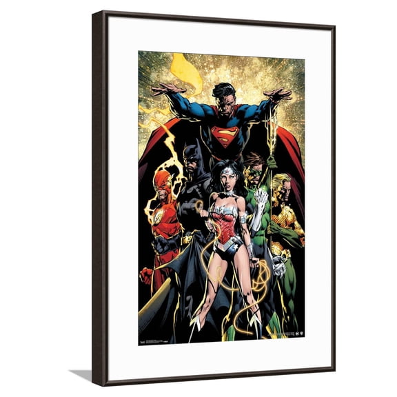 DC Comics Justice League - Power Canvas Wall Poster, 14.725" x 22.375"