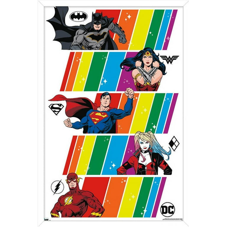 Justice League (Pride) TrendyPrint Wall Art Set of Four TP08100885