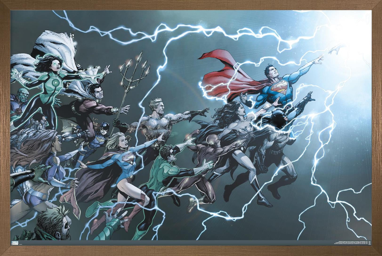 DC Comics - Justice League - Rebirth #1 Wall Poster, 22.375" x 34" Framed