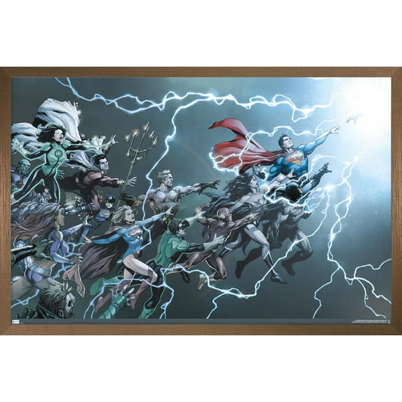 DC Comics - Justice League - Rebirth #1 Wall Poster, 22.375" x 34" Framed
