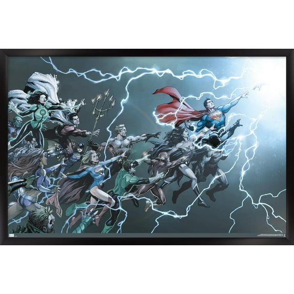 DC Comics - Justice League - Rebirth #1 Wall Poster, 22.375" x 34" Framed