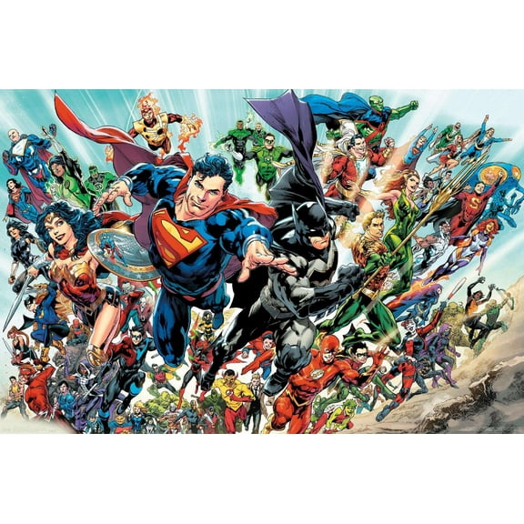 DC Comics - Justice League Rebirth - Group Wall Poster, 14.725" x 22.375"