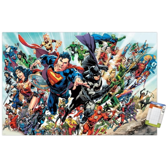 DC Comics - Justice League Rebirth - Group Wall Poster, 14.725" x 22.375"