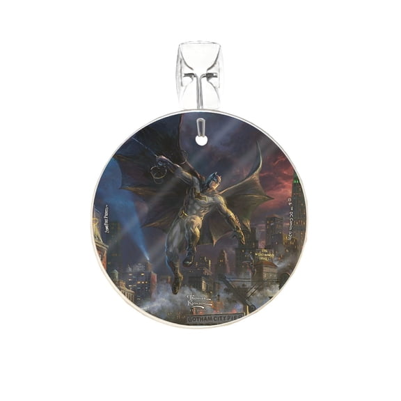 DC Comics (Justice League Showdown at Gotham City Pier - Batman) StarFire Prints Glass Art SPCIR1069