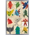 thumbnail image 1 of DC Comics - Justice League - Simplistic Grid Wall Poster, 14.725" x 22.375", Framed, 1 of 5