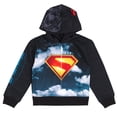 thumbnail image 1 of DC Comics Justice League Big Boys' Fleece Pullover Hoodie Superman Krypto Navy, 1 of 7