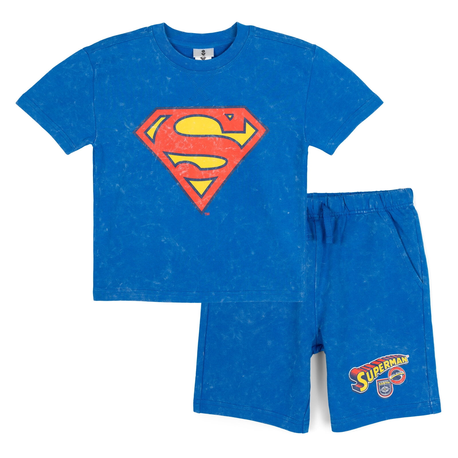 DC Comics Justice League Superman French Terry T-Shirt and Shorts ...