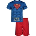 thumbnail image 1 of DC Comics Justice League Superman Little Boys Athletic Pullover T-Shirt Mesh Shorts Outfit Set Toddler to Little Kid, 1 of 5